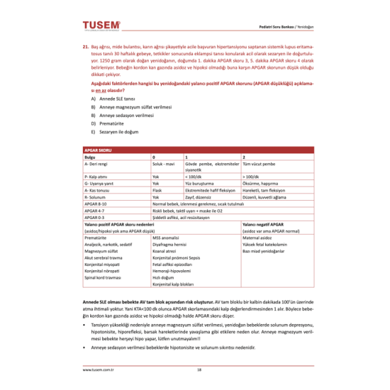 Pediatri Soru Bankası